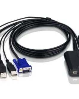 ATEN 2-Port USB VGA кабел Switch w Rem. Port Selec