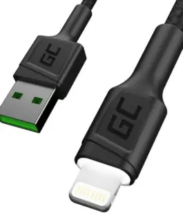 Alternative view of Green Cell кабел Ray USB-Lightning 120cm, LED backlight