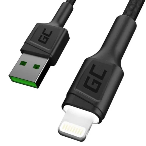 Alternative view of Green Cell кабел Ray USB-Lightning 120cm, LED backlight