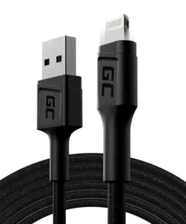 Green Cell кабел Ray USB-Lightning 200cm LED backlight