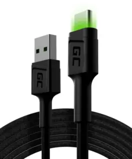 Green Cell кабел GCRay USB - USB-C 200cm LED backlight