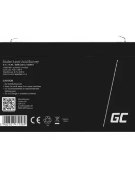 Alternative view of Green Cell Battery AGM GC 6V 7Ah