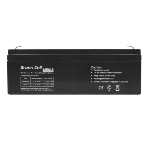 Green Cell Battery AGM GC 12V 2.3Ah