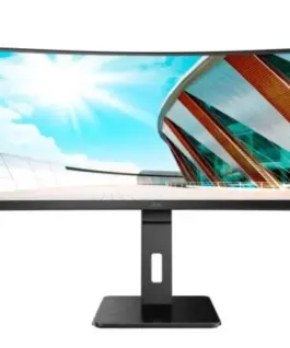AOC Monitor CU34P2A 34 inch VA Curved 100Hz HDMIx2 DP Height Adjustment