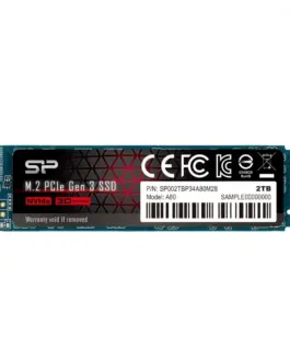 Silicon Power SSD A80 2TB PCIE M.2 NVMe 3400/3000 MB/s