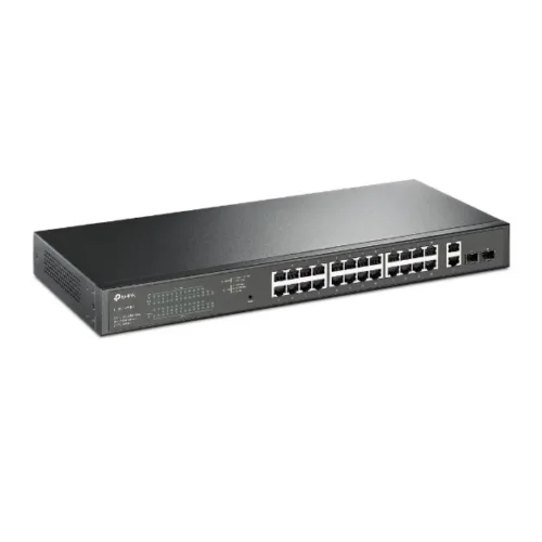 Alternative view of TP-LINK SG1428PE switch 24xGb-PoE+ 2xGb 2xSFP