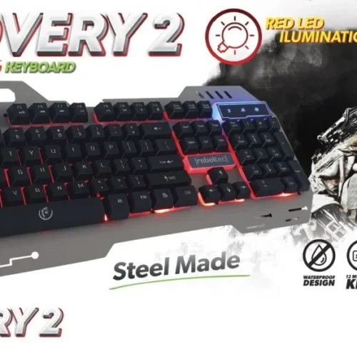 Rebeltec Game keyboard steel body Rebeltec DISCOVERY 2