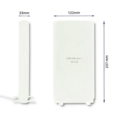 Qoltec Omnidirectional antenna 4G LTE 2xSMA 30dBi