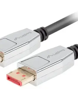 Lanberg Кабел DisplayPort M/M 0.5 20 PIN V1.4 1.8M 8K черен