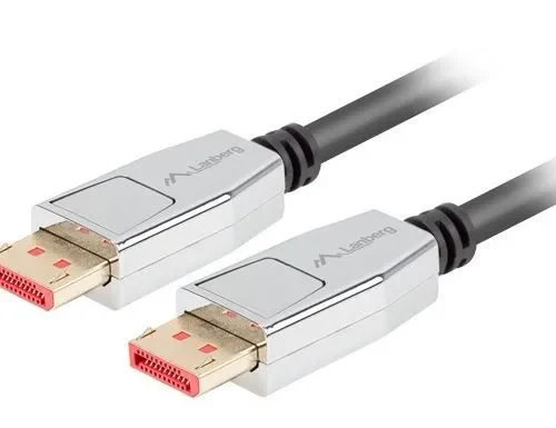 Lanberg Кабел DisplayPort M/M 0.5 20 PIN V1.4 1.8M 8K черен