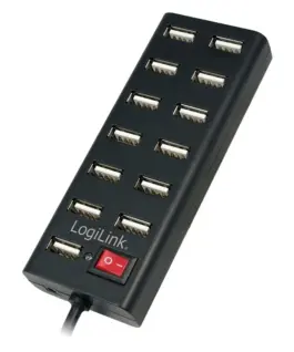 LogiLink USB2.0 hub 13-port with ON/OFF switch
