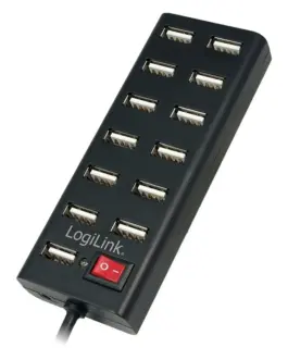 LogiLink USB2.0 hub 13-port with ON/OFF switch