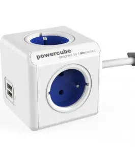 Allocacoc PowerCube USB Extended 1,5m 2402 Blue