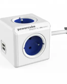 Allocacoc PowerCube USB Extended 1,5m 2402 Blue