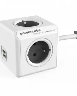 Allocacoc PowerCube USB Extended 1,5m 2402 сив