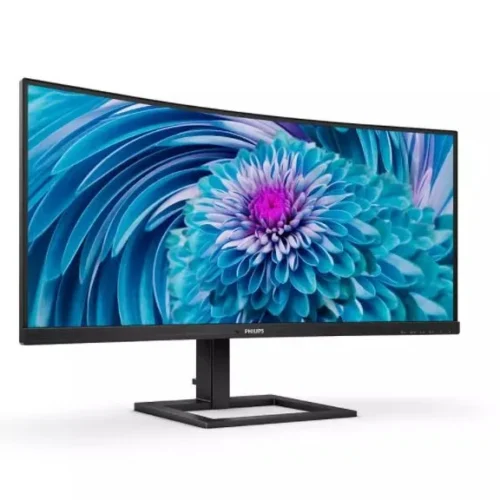 Alternative view of Philips Monitor 346E2CUAE 34 inch VA Curved HDMI DP USB-C, height adjustment