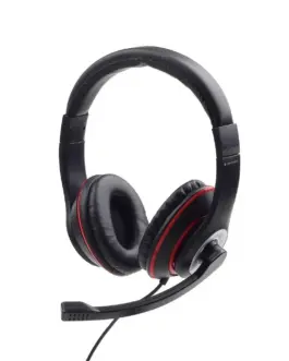 Gembird Stereo Headset MHS-03-BKRD черен and червен