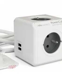 Allocacoc PowerCube USB Extended 3m 2404 сив