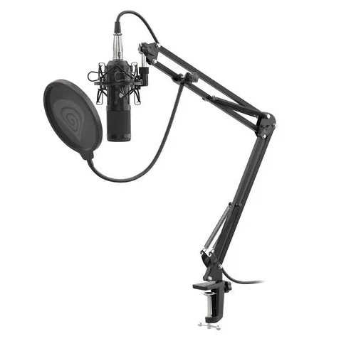 Alternative view of Natec Microphone Genesis Radium 300 studio XLR with Pop-filter arm