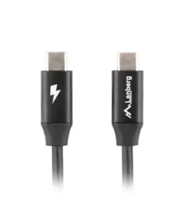 Lanberg кабел USB-C M/M 2.0 1.8m CA-CMCM-40CU-0018-B черен