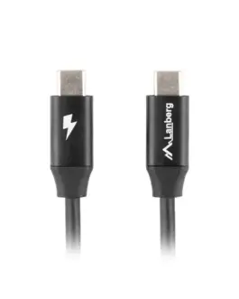 Alternative view of Lanberg кабел USB-C M/M 2.0 CA-CMCM-40CU-0005-черен 0.5m