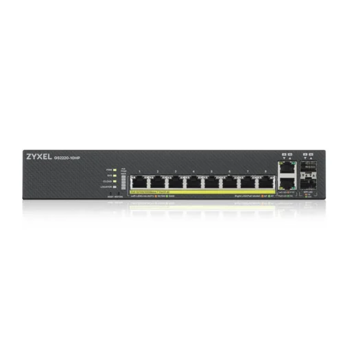 Alternative view of Zyxel GS220-10HP 8xGbE L2 PoE Switch 1Y NCC Pro Pack