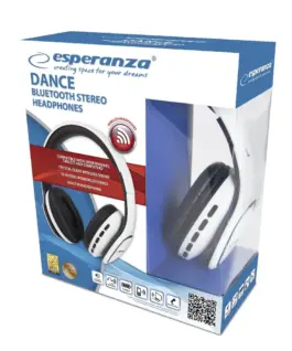 Alternative view of Esperanza BLUETOOTH слушалки DANCE бял
