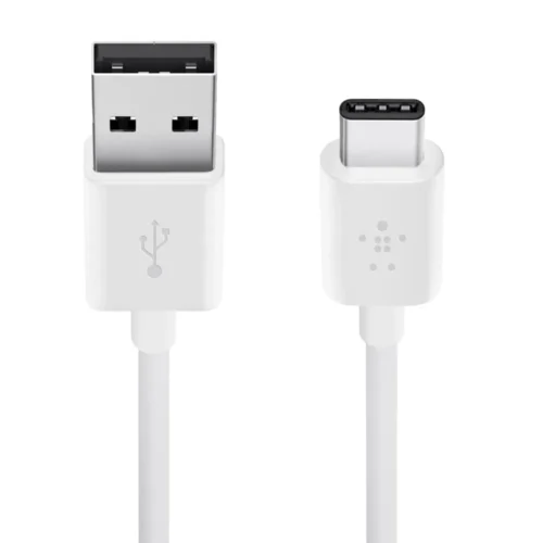 Alternative view of Belkin Belkin USB-C to USB-A кабел 2m бял