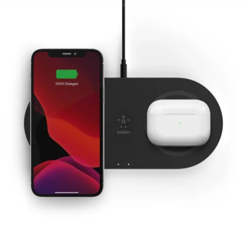 Belkin Wireless Charging Dual Pads 15W черен