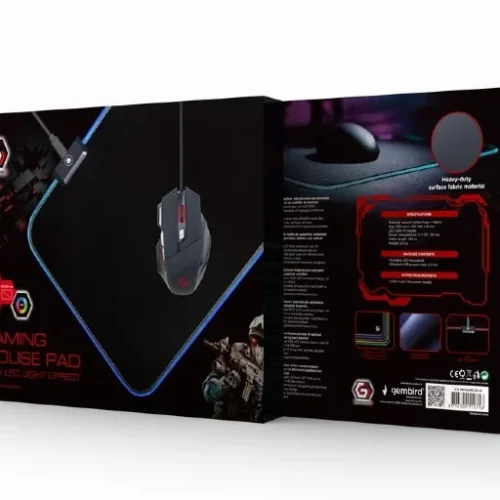 Alternative view of Gembird Gaming подложка за мишка M size with LED ights