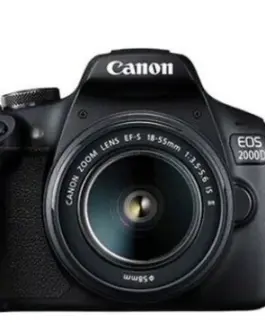 Canon Aparat lustrzanka EOS 2000D черен + 18-55DC + SB130+16GB 2728C054