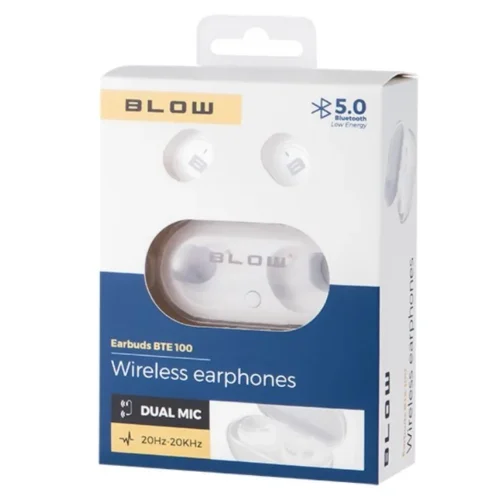 BLOW Earbuds BTE 100 BT бял