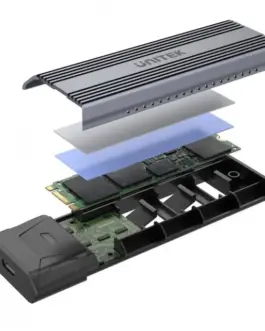 Alternative view of Unitek Enclosure USB 3.1 Gen 2 , M.2,NVME/SATA,S1204B