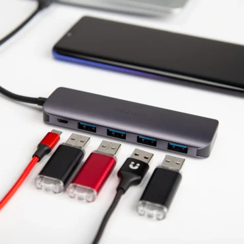 Alternative view of Unitek HUB 4x USB 3.1 GEN1 ,1x microUSB, H1107A