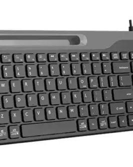 Alternative view of Жична клавиатура A4tech Fstyler FK25, Стойка за телефон, Кирилизирана, Черна