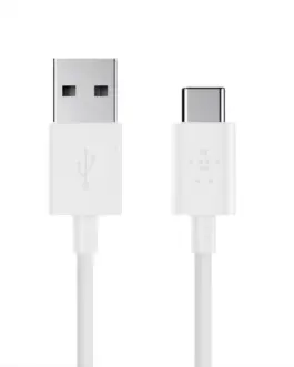 Alternative view of Belkin USB-A to USB-C кабел 3m бял