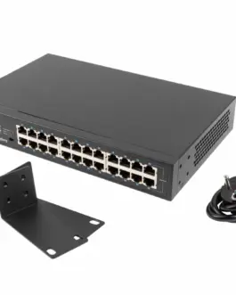 Alternative view of Lanberg Switch 24X 1GB Gigabit Ethernet rack RSGE-2