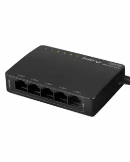 Lanberg Swich POE + Desktop 5 port 1GB DSP3-1005-60