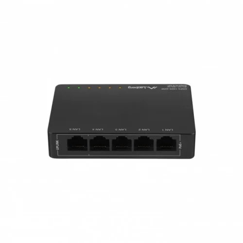 Lanberg Swich POE + Desktop 5 port 1GB DSP3-1005-60