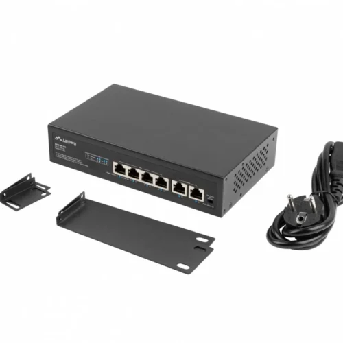 Alternative view of Lanberg Switch 4X100MB POE+/2x 100MB RSFE-4P-2FE-6