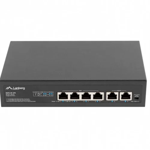 Lanberg Switch 4X100MB POE+/2x 100MB RSFE-4P-2FE-6