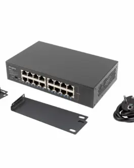 Alternative view of Lanberg Switch 16X1GB Gigabit Ethernet rack RSGE-1