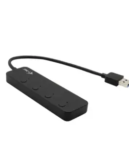 Alternative view of i-tec USB 3.0 Metal HUB 4 port whit On/Off swit