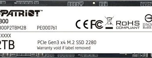 Patriot SSD P300 2TB M.2 PCIe Gen 3 x4 2100/1650