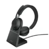 Jabra Evovle2 65 Stand Link380a UC Stereo черен