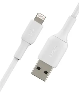 Belkin Belkin PVC USB-A to Ligh tning 1m бял