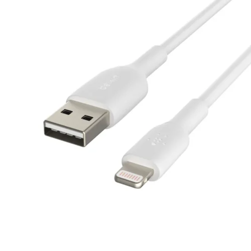 Belkin Belkin PVC USB-A to Ligh tning 1m бял