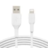 Belkin Belkin PVC USB-A to Ligh tning 1m бял