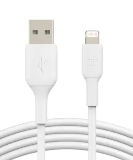 Belkin Belkin PVC USB-A to Ligh tning 15cm бял