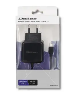Alternative view of Qoltec зарядно 5V, 2.4A, 12W